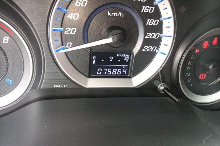 Used Honda City Classic 2012 1.5L Automatic Elite Edition Odometer Close Up
