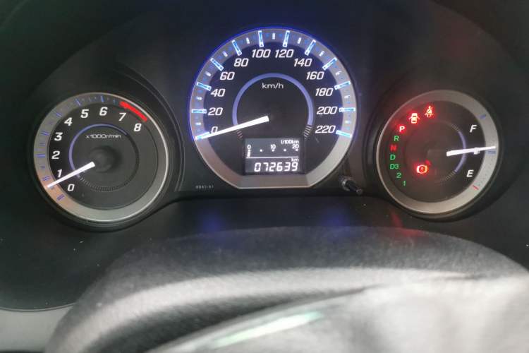 Used Honda City Classic 2012 1.5L Automatic Elite Edition Odometer Close Up