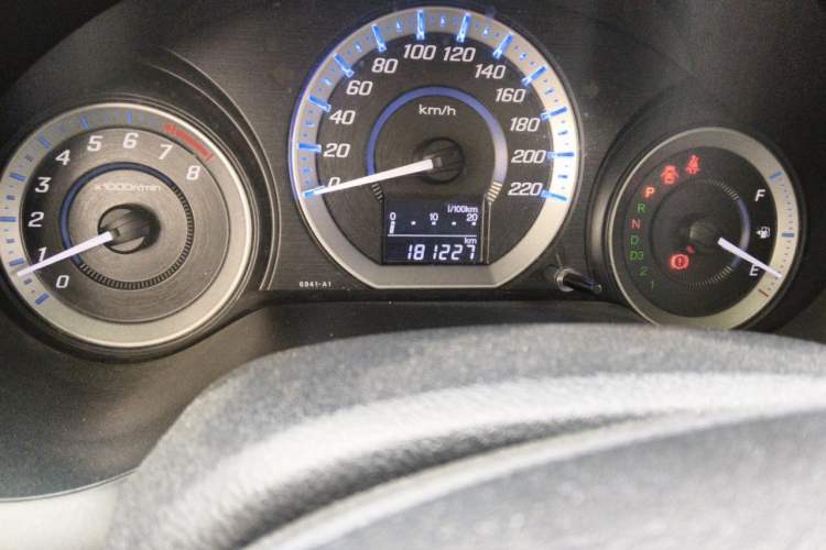 Used Honda City Classic 2012 1.5L Automatic Elite Edition Odometer Close Up