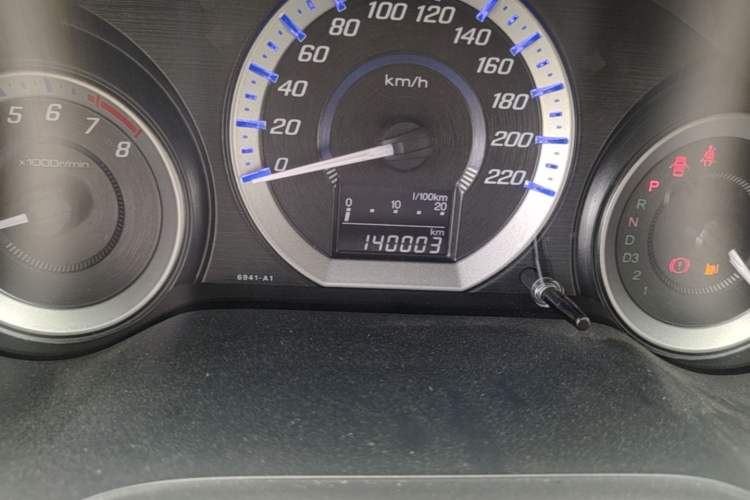 Used Honda City Classic 2014 Style 1.5L Automatic Elite Edition Odometer Close Up