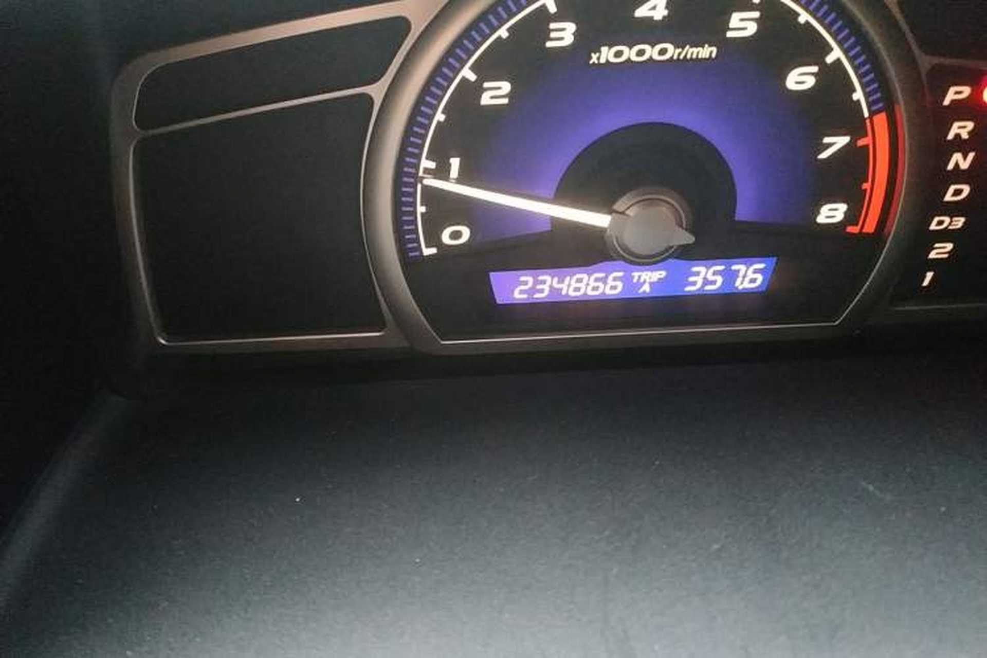 Used Honda Civic 2008 1.8L Automatic Commemorative Classic Edition Odometer Close Up