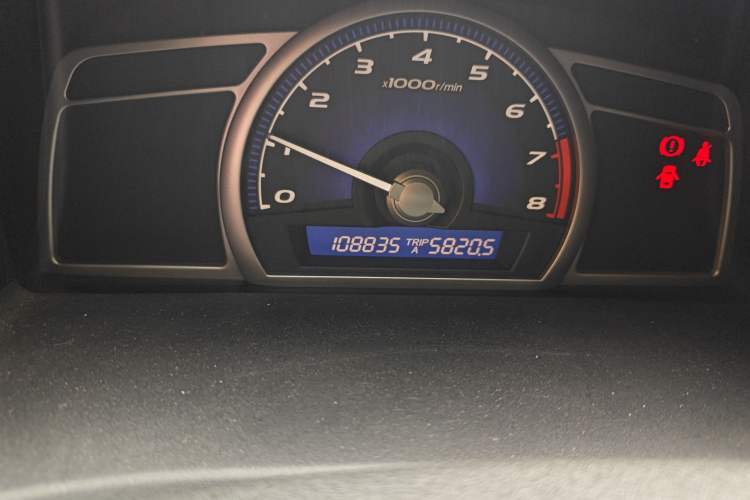 Used Honda Civic 2008 1.8L Manual Commemorative Classic Edition Odometer Close Up