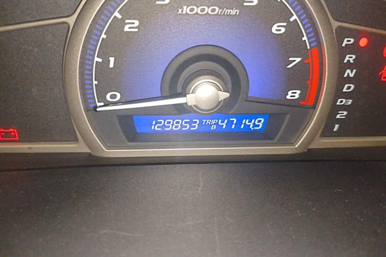 Used Honda Civic 2008 1.8L Automatic Commemorative Classic Edition Odometer Close Up