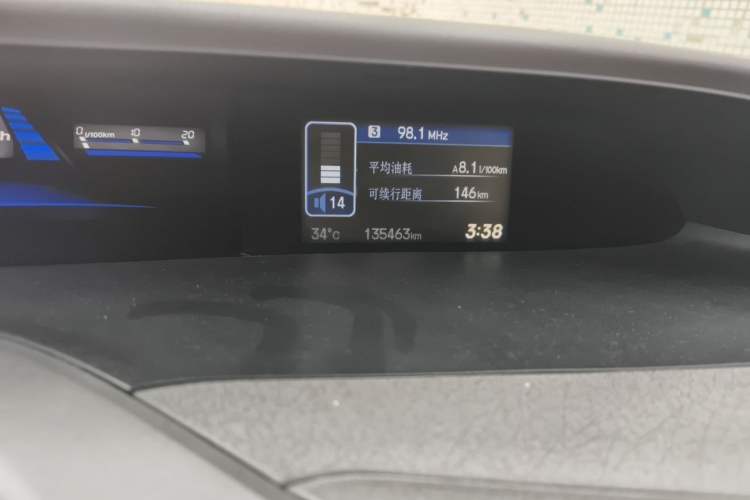 Used Honda Civic 2012 1.8L automatic comfort version Odometer Close Up