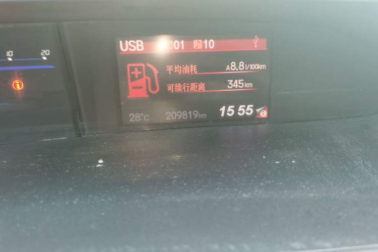 Used Honda Civic 2012 1.8L automatic luxury edition Odometer Close Up