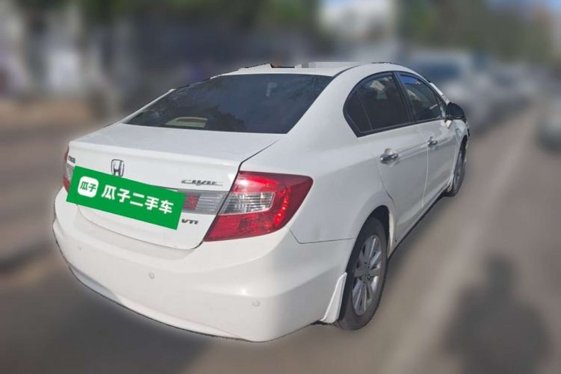 Used Honda Civic 2012 1.8L automatic luxury edition Rear Right 45 Deg