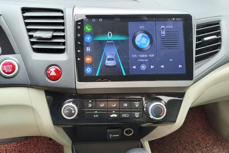 Used Honda Civic 2014 1.8L automatic comfort version Audio And AC Panel