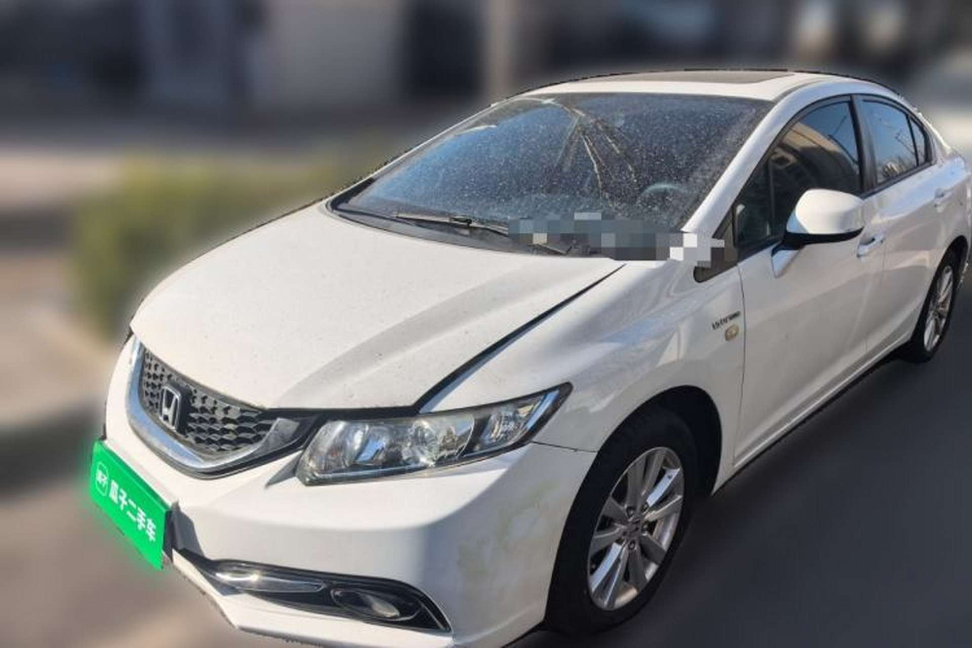 Used Honda Civic 2014 1.8L manual Comfort version Front Left 45 Deg