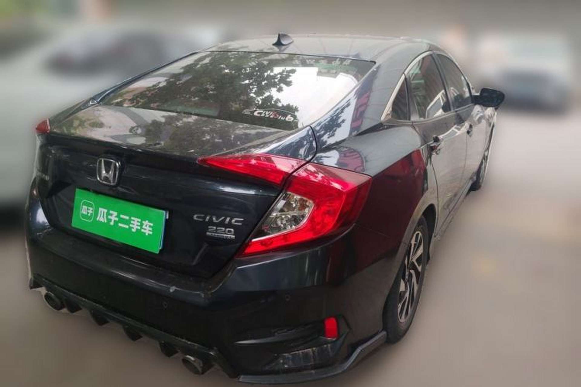 Used Honda Civic 2016 220TURBO CVT Luxury Edition Rear Right 45 Deg