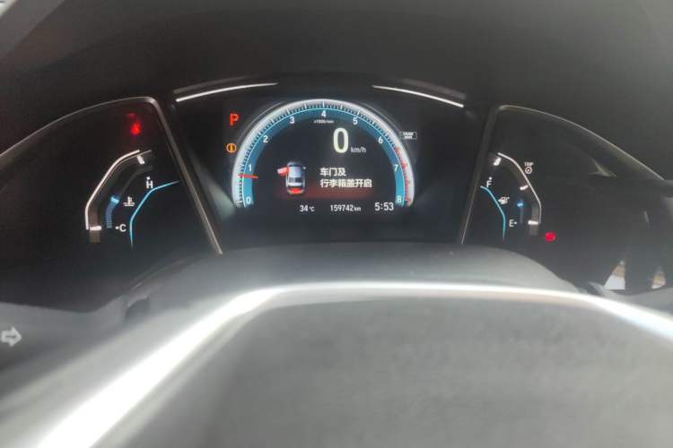 Used Honda Civic 2016 220TURBO CVT Prestige Edition Odometer Close Up