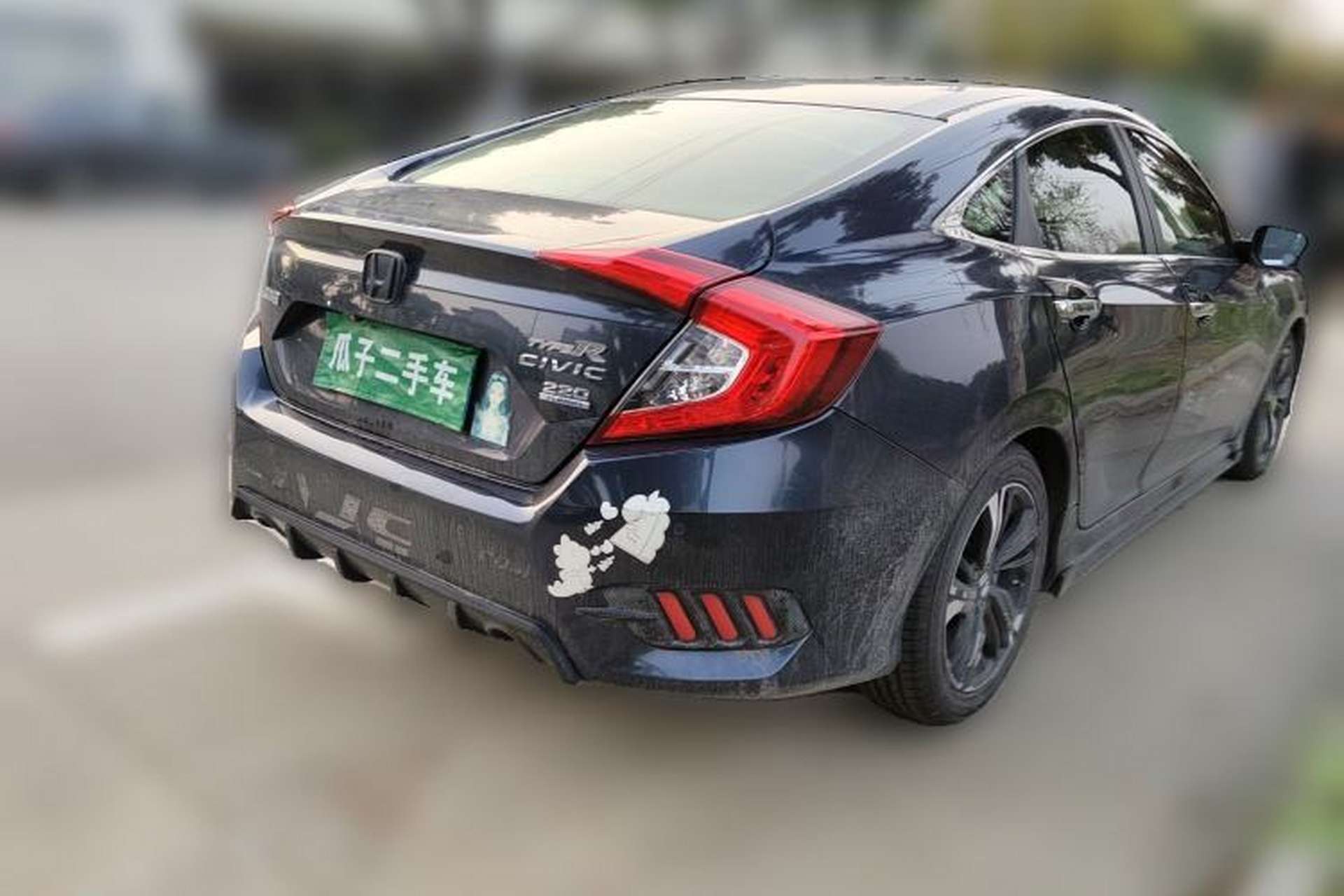 Used Honda Civic 2016 220TURBO CVT Prestige Edition Rear Right 45 Deg