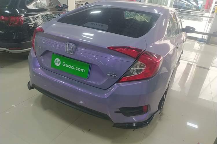 Used Honda Civic 2016 220TURBO CVT Prestige Edition Rear Right 45 Deg