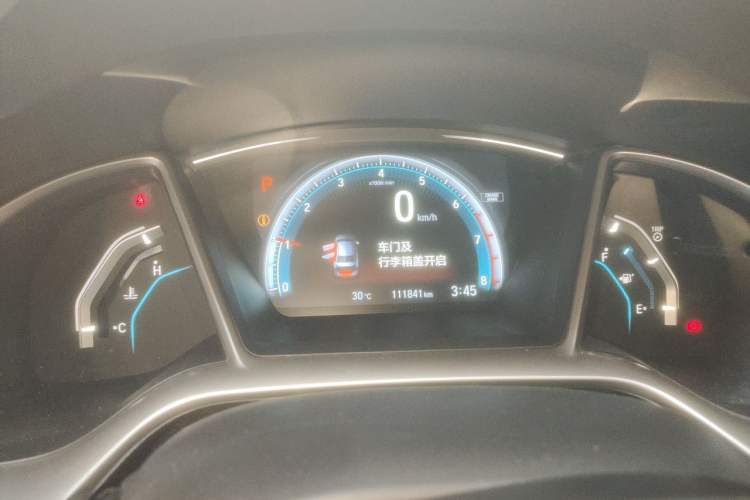 Used Honda Civic 2016 220TURBO CVT Prestige Edition Odometer Close Up