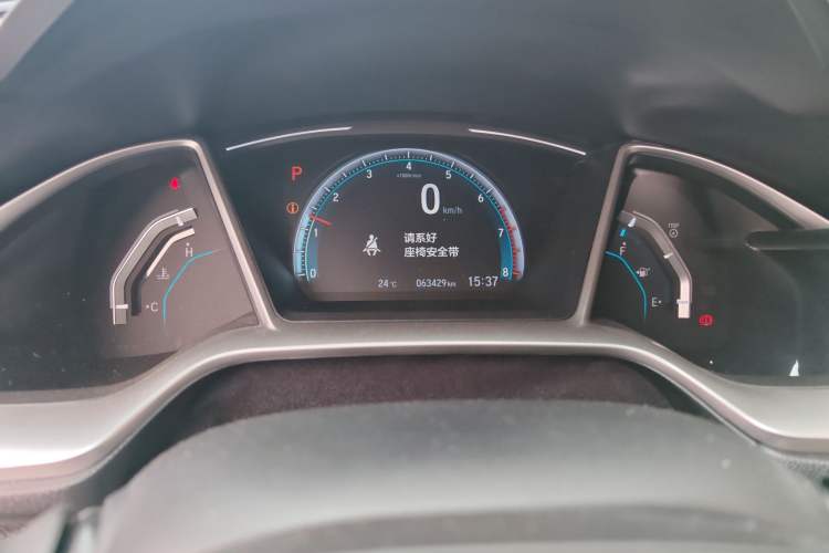 Used Honda Civic 2016 220TURBO CVT Prestige Edition Odometer Close Up