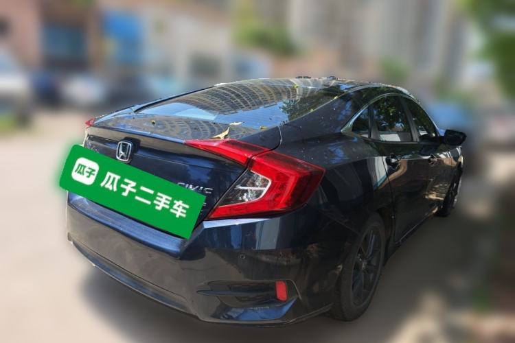 Used Honda Civic 2019 220TURBO CVT Dynamic Edition China VI Rear Right 45 Deg