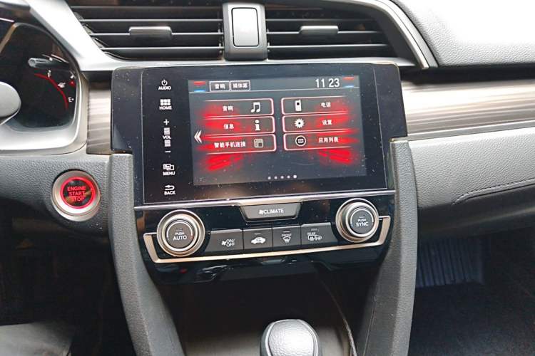 Used Honda Civic 2019 220TURBO CVT Dynamic Edition China V Emission Standard Audio And AC Panel