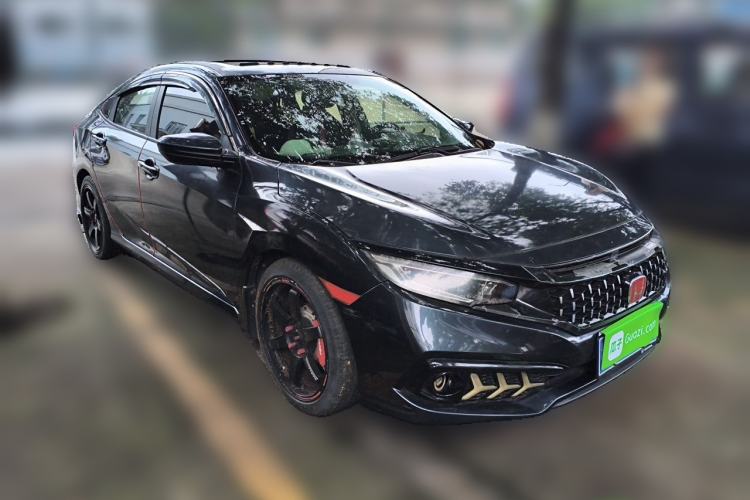 Used Honda Civic 2019 220TURBO Manual Jinkong Edition China V Emission Standard Front Right 45 Deg