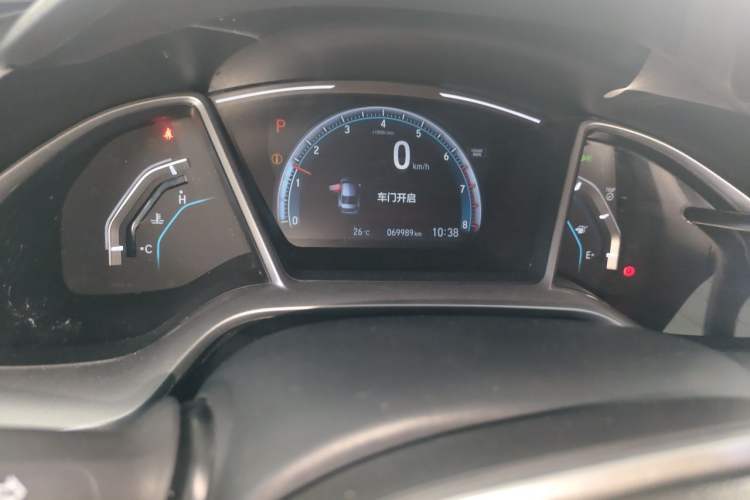 Used Honda Civic 2019 220TURBO CVT Power Edition China VI Emission Standard Odometer Close Up