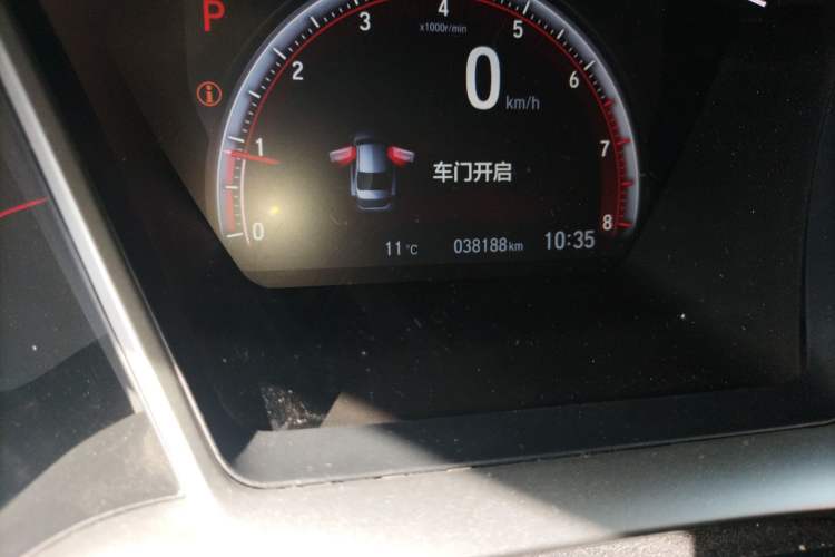 Used Honda Civic 2019 220TURBO CVT Dynamic Edition China VI Emission Standard Odometer Close Up
