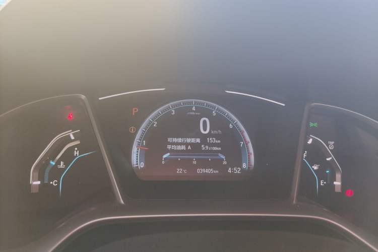 Used Honda Civic 2019 220TURBO CVT Dynamic Edition China VI Odometer Close Up