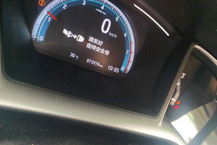 Used Honda Civic 2019 220TURBO CVT Dynamic Edition China VI Odometer Close Up