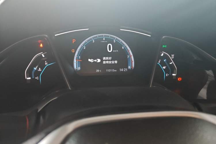 Used Honda Civic 2019 220TURBO CVT Dynamic Edition China VI Odometer Close Up