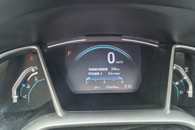 Used Honda Civic 2019 220TURBO CVT Dynamic Edition China VI Odometer Close Up