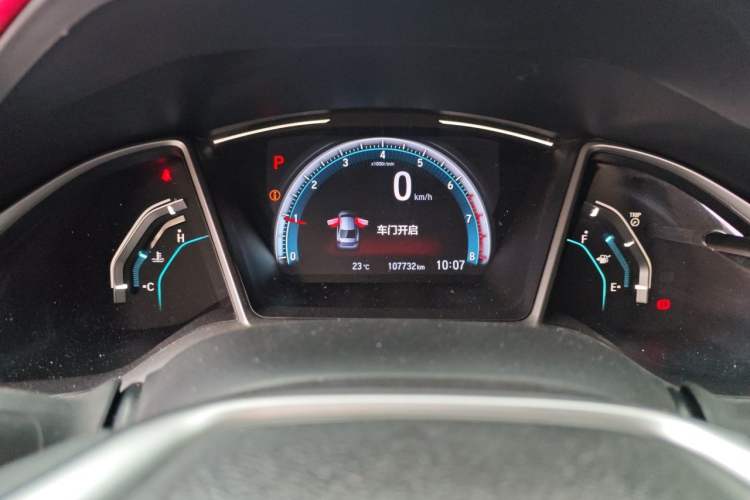 Used Honda Civic 2019 220TURBO CVT Dynamic Edition China VI Odometer Close Up