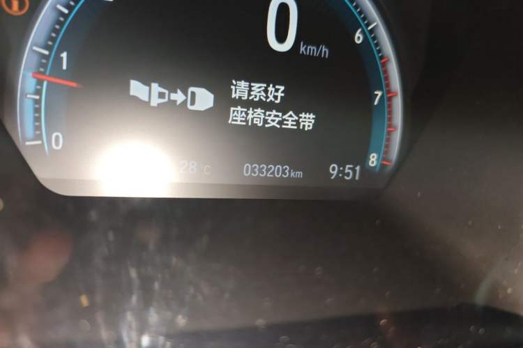 Used Honda Civic 2019 220TURBO CVT Dynamic Edition China VI Odometer Close Up