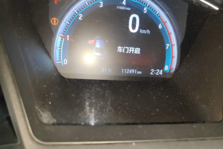 Used Honda Civic 2019 180TURBO CVT Shangdong Edition China VI Odometer Close Up