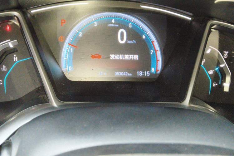 Used Honda Civic 2019 220TURBO CVT Dynamic Edition China VI Odometer Close Up