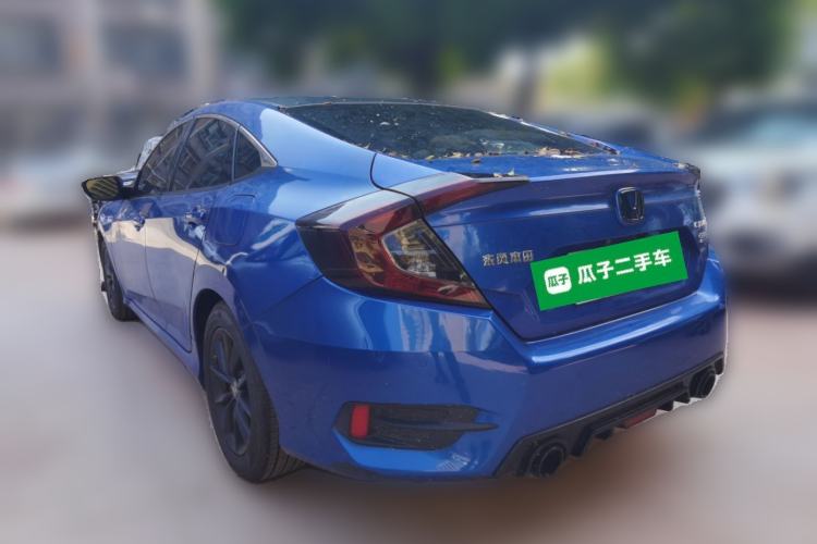 Used Honda Civic 2019 220TURBO CVT Dynamic Edition China VI Rear Left 45 Deg