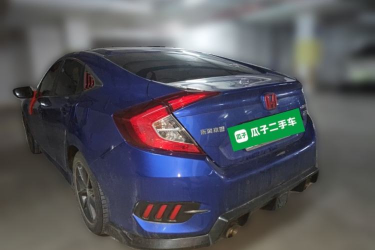Used Honda Civic 2019 220TURBO CVT Dynamic Edition China VI Rear Left 45 Deg