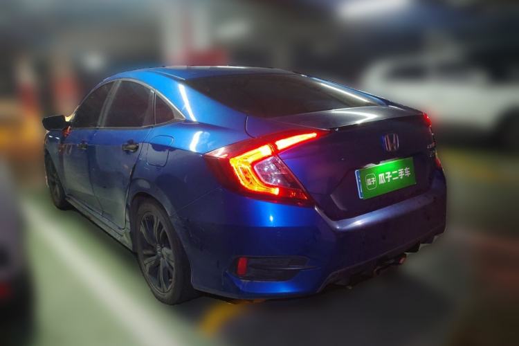 Used Honda Civic 2019 220TURBO CVT Dynamic Edition China VI Emission Standard Rear Left 45 Deg