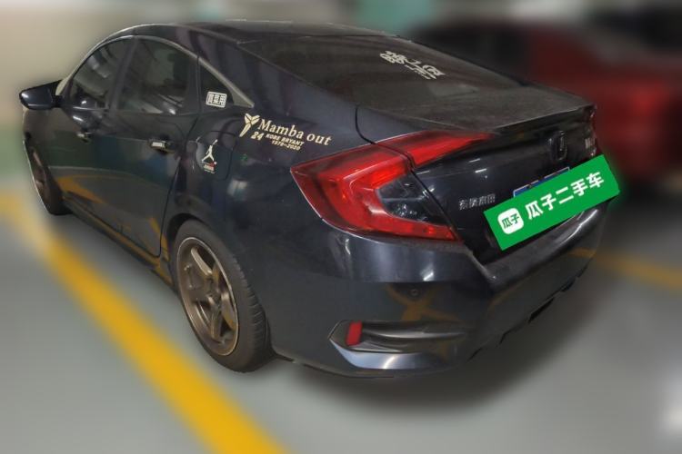 Used Honda Civic 2019 220TURBO CVT Dynamic Edition China V Emission Standard Rear Left 45 Deg