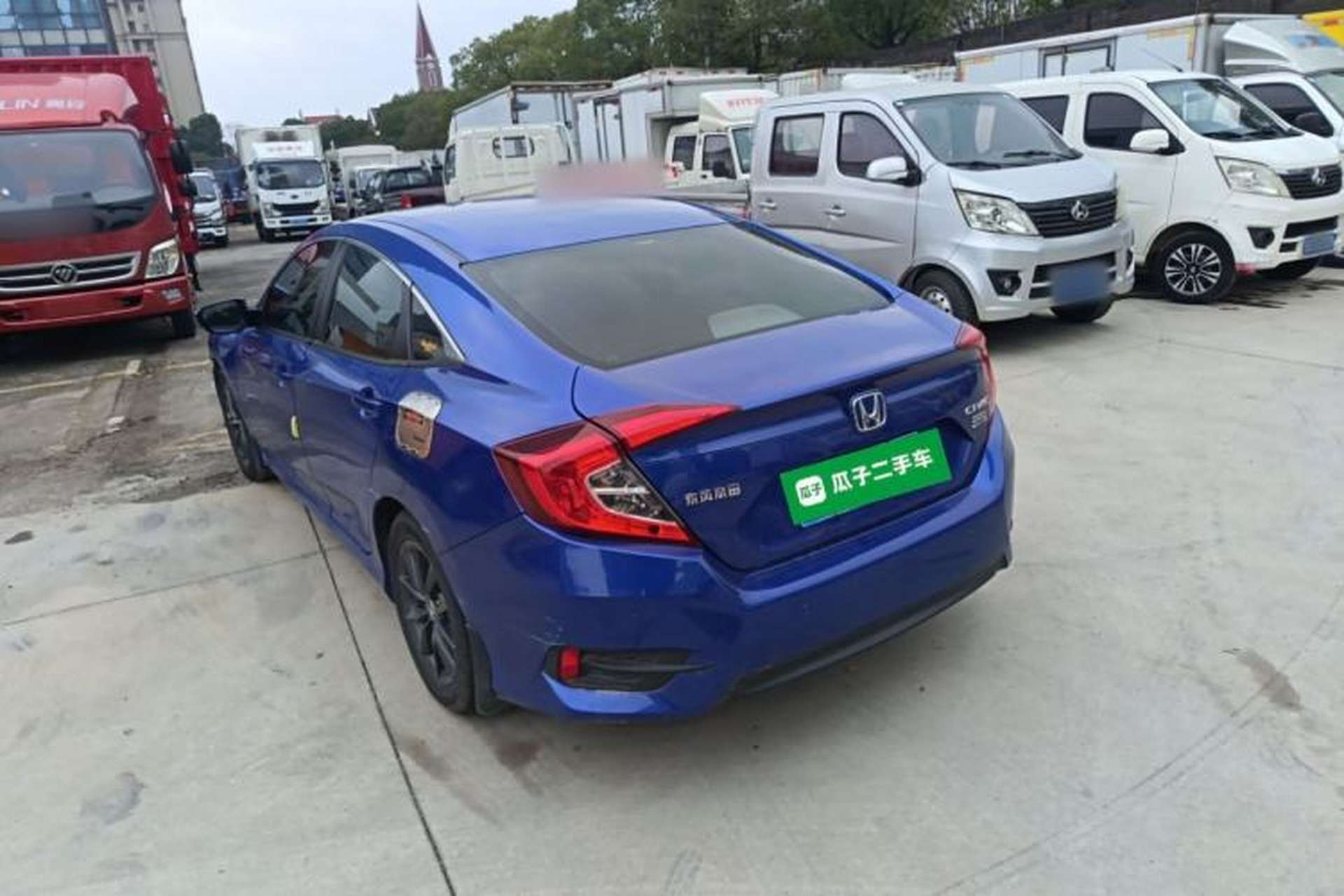Used Honda Civic 2019 220TURBO CVT Dynamic Edition China VI Rear Left 45 Deg