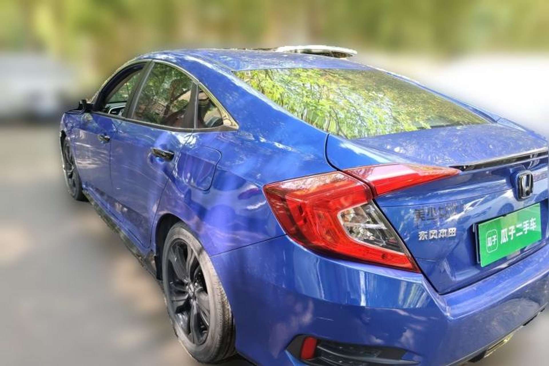 Used Honda Civic 2019 220TURBO CVT Dynamic Edition China VI Emission Standard Rear Left 45 Deg