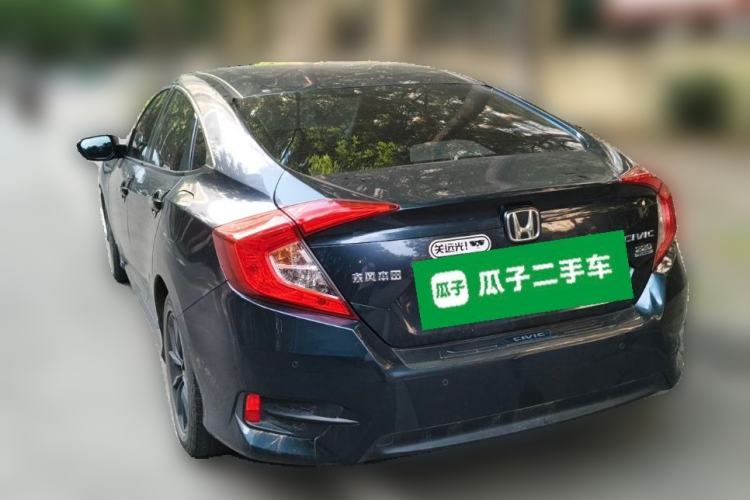 Used Honda Civic 2019 220TURBO CVT Dynamic Edition China VI Rear Left 45 Deg