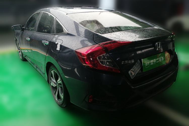 Used Honda Civic 2019 220TURBO CVT Power Edition China VI Emission Standard Rear Left 45 Deg