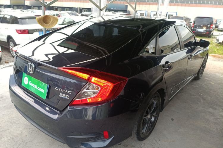 Used Honda Civic 2019 220TURBO CVT Dynamic Edition China VI Rear Right 45 Deg