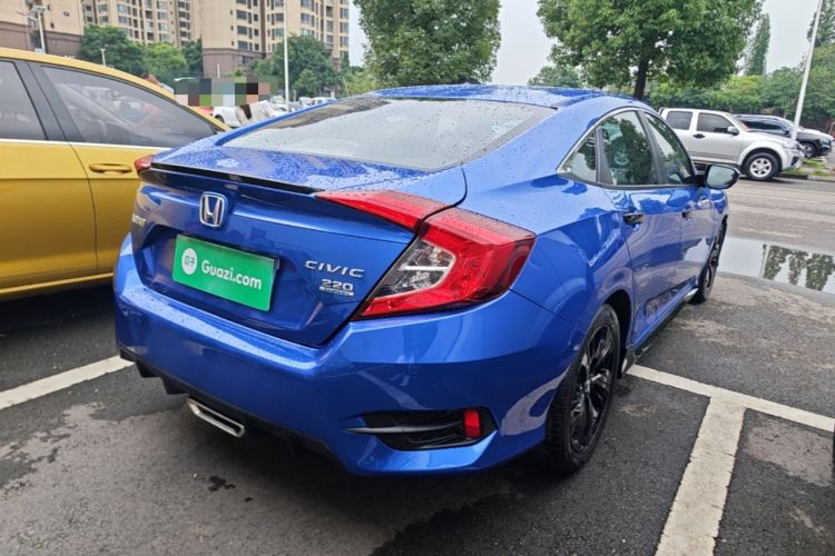 Used Honda Civic 2019 220TURBO CVT Dynamic Edition China VI Emission Standard Rear Right 45 Deg