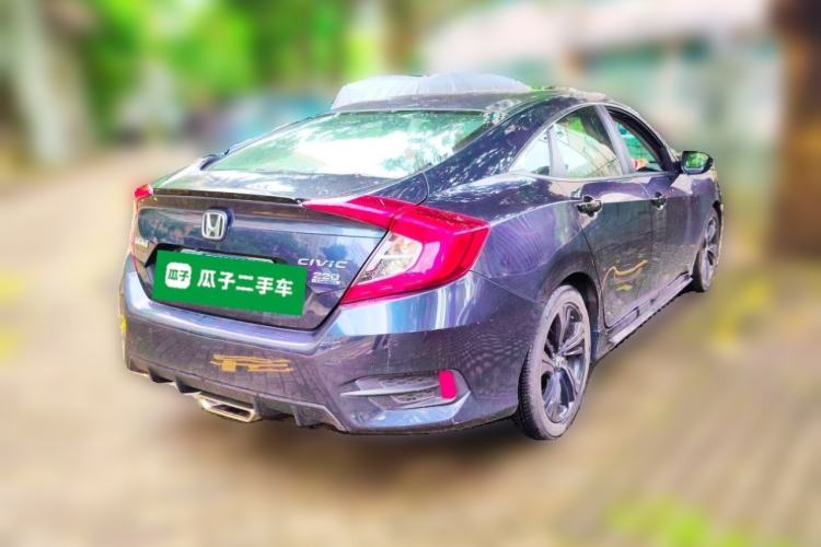 Used Honda Civic 2019 220TURBO CVT Dynamic Edition China VI Emission Standard Rear Right 45 Deg