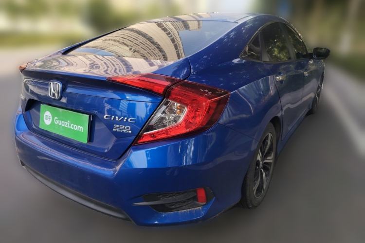 Used Honda Civic 2019 220TURBO CVT Power Edition China VI Emission Standard Rear Right 45 Deg