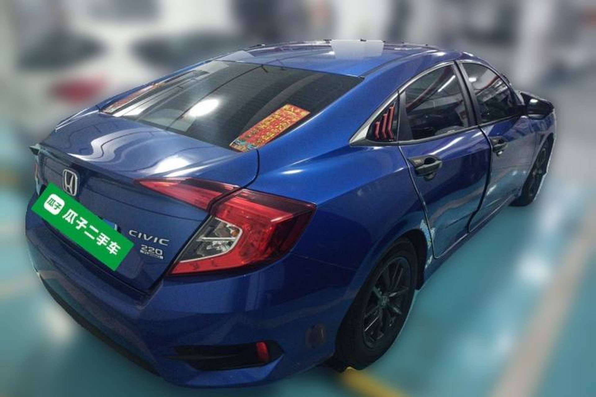 Used Honda Civic 2019 220TURBO CVT Dynamic Edition China VI Rear Right 45 Deg