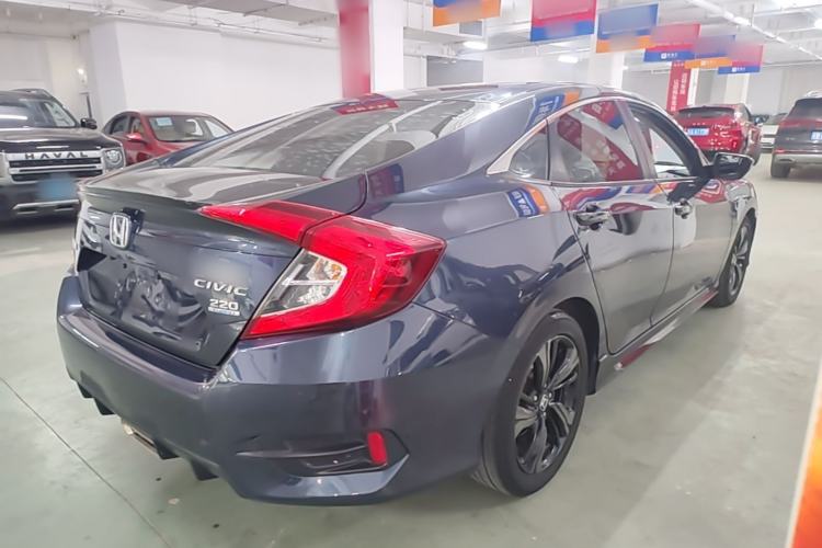 Used Honda Civic 2019 220TURBO CVT Dynamic Edition China V Emission Standard Rear Right 45 Deg