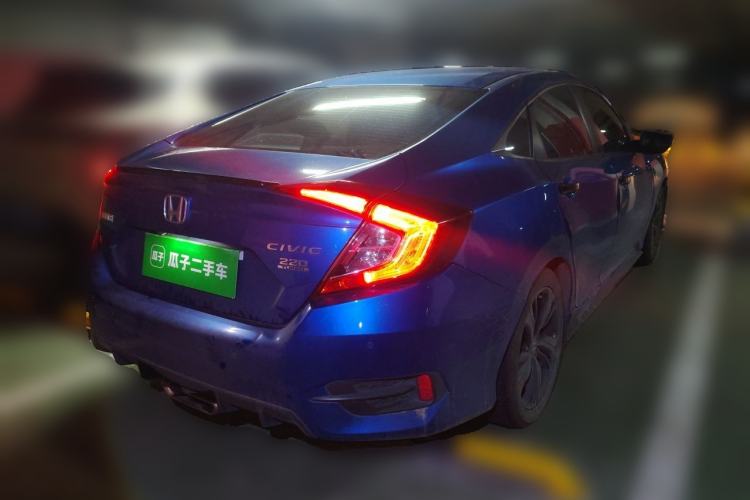 Used Honda Civic 2019 220TURBO CVT Dynamic Edition China VI Emission Standard Rear Right 45 Deg