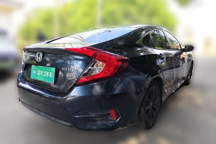 Used Honda Civic 2019 220TURBO CVT Dynamic Edition China VI Rear Right 45 Deg