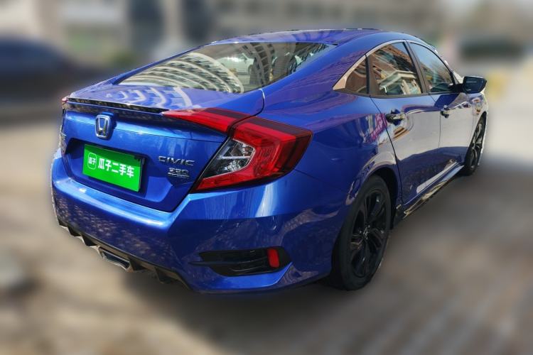 Used Honda Civic 2019 220TURBO CVT Dynamic Edition China VI Emission Standard Rear Right 45 Deg