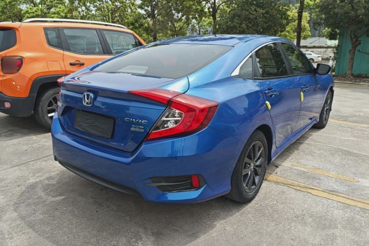 Used Honda Civic 2019 220TURBO CVT Dynamic Edition China VI Rear Right 45 Deg