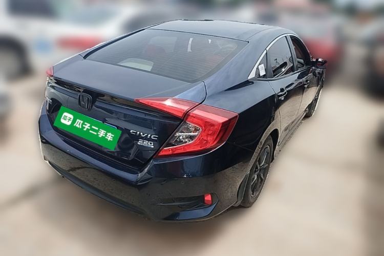 Used Honda Civic 2019 220TURBO CVT Dynamic Edition China VI Rear Right 45 Deg
